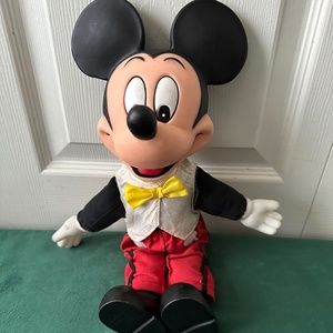 Disney, vintage Tuxedo Mickey Mouse, 14.5” tall